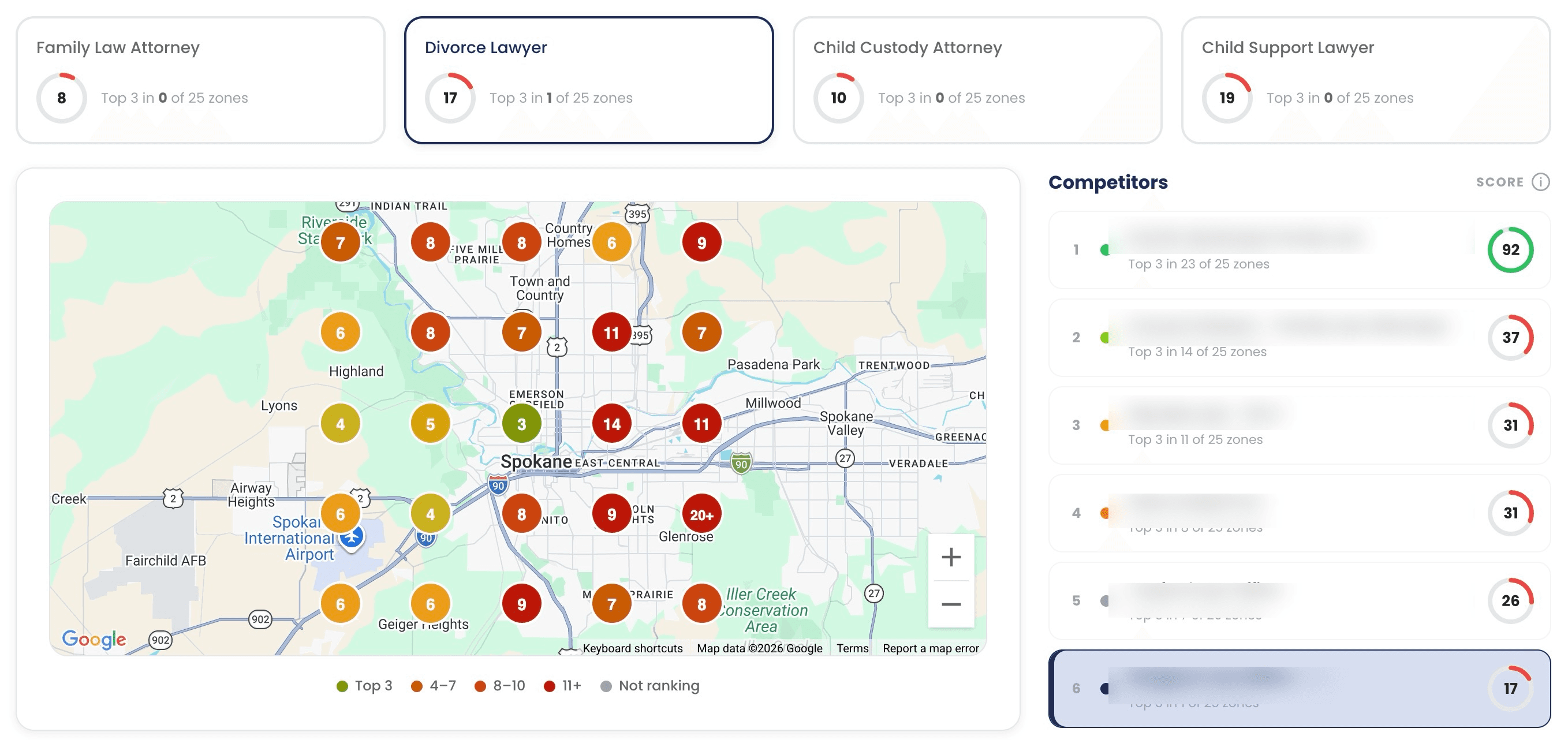 Sample Local Map Assessment report - Spokane divorce lawyer